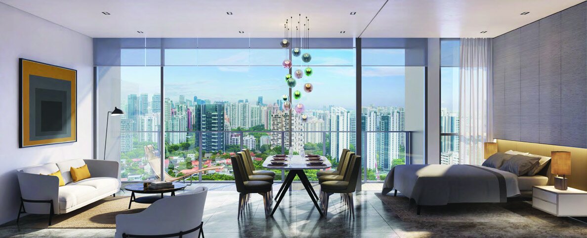 Living and bedroom (artist’s impression)