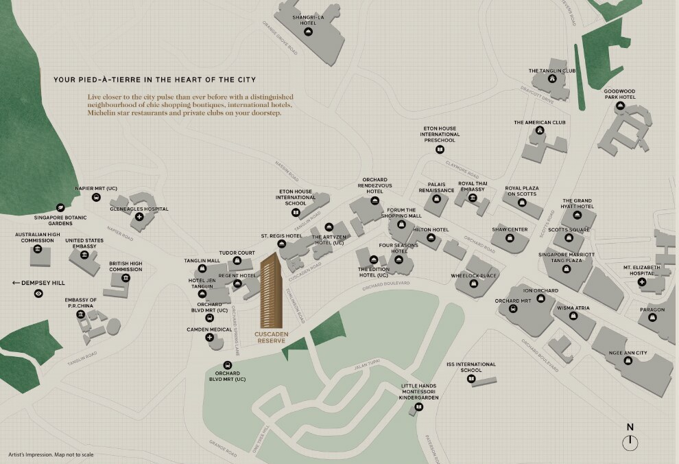 Cuscaden Reserve location map